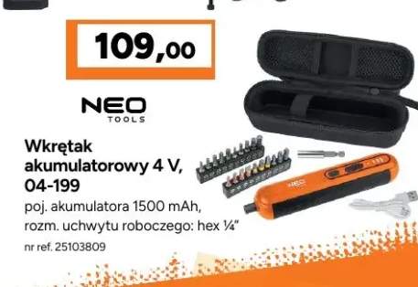 wkrętak akumulatorowy