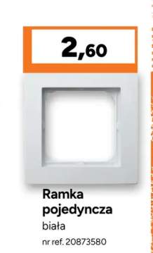 Ramka pojedyncza Ospel Seria AS biała