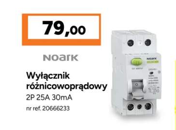 Wyłącznik różnicowoprądowy Noark 2P 25A 30mA