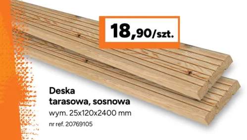 Deska tarasowa sosnowa