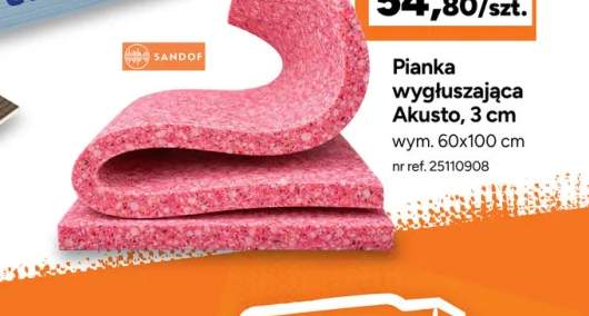 Pianka wygłuszająca Sandof Akusto 3 cm