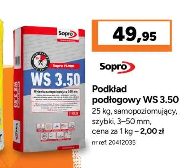Podkład podłogowy Sopro WS 3,50
