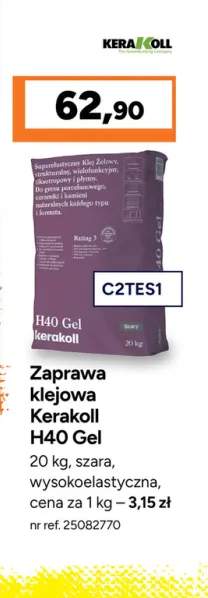 Zaprawa klejowa Kerakoll H40 Gel szara