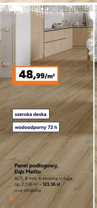 Panel podłogowy Dąb Melito AC5 8 mm