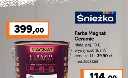Farba ceramiczna Magnat Ceramic biała
