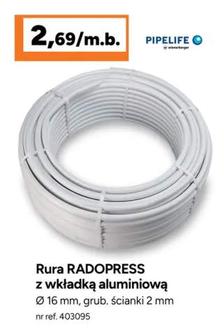 Rura RADOPRESS z wkładką aluminiową Pipelife