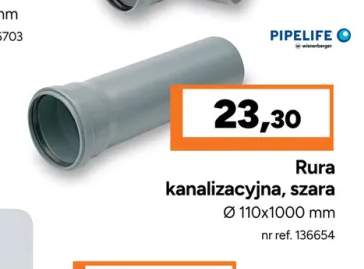 Rura kanalizacyjna szara Pipelife