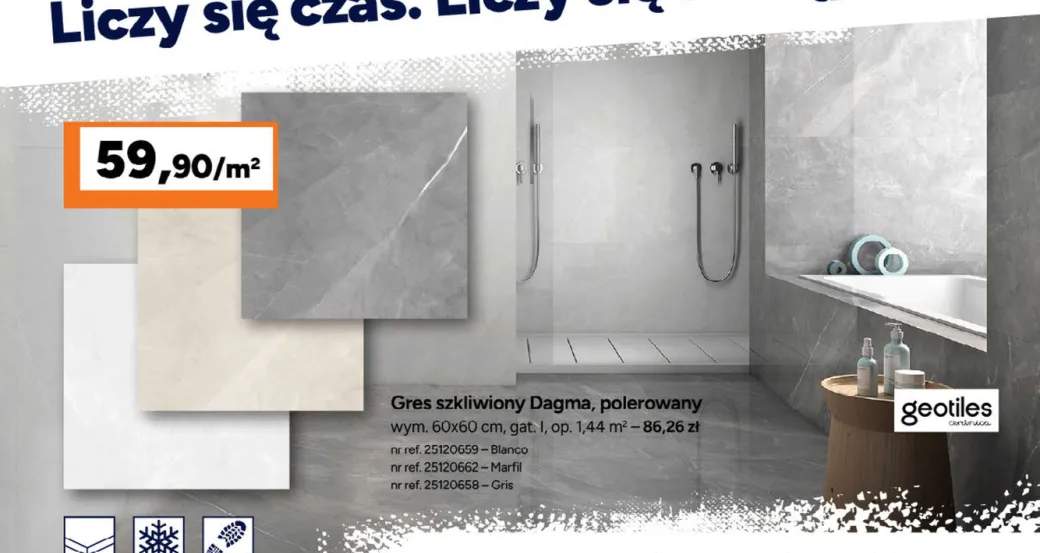 Gres szkliwiony Geotiles Dagma polerowany