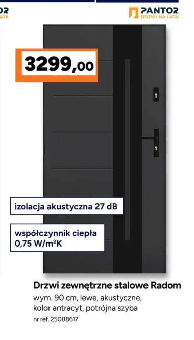 Drzwi zewnętrzne stalowe Radom Pantor
