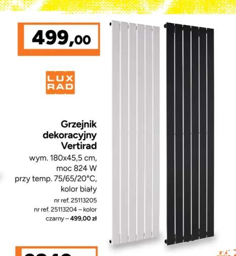 Grzejnik dekoracyjny Vertirad Lux Rad