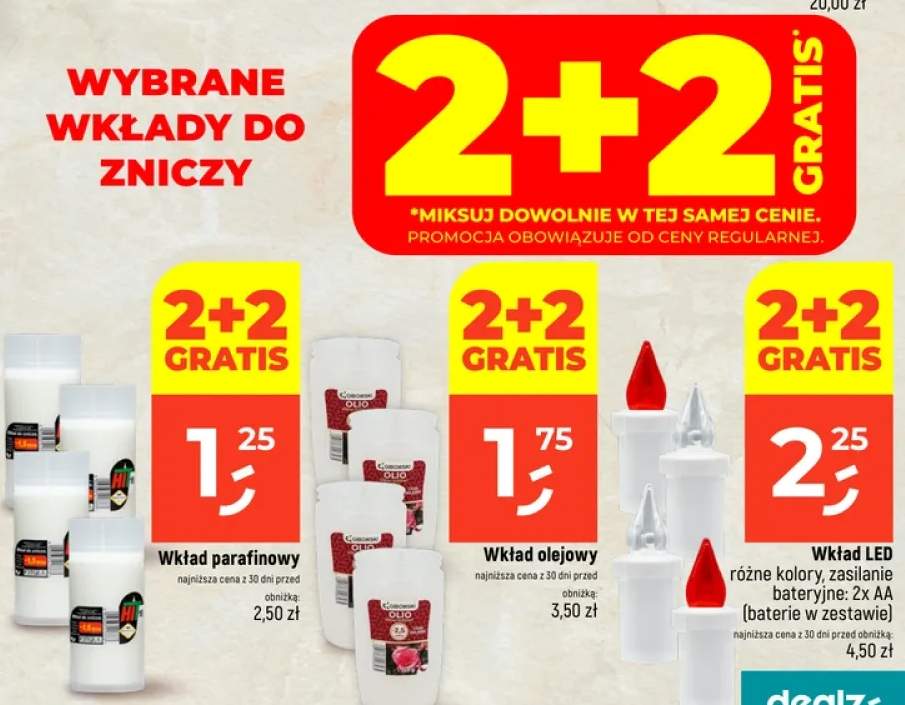 wkład LED do znicza